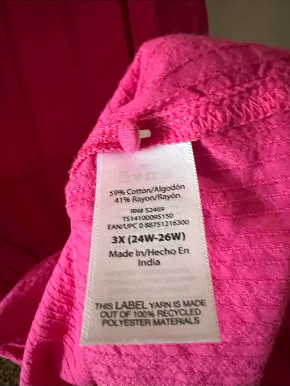 Terra & Sky Bright Fuchsia Tiered V-Neck Maxi Dress - Picture 6 of 6